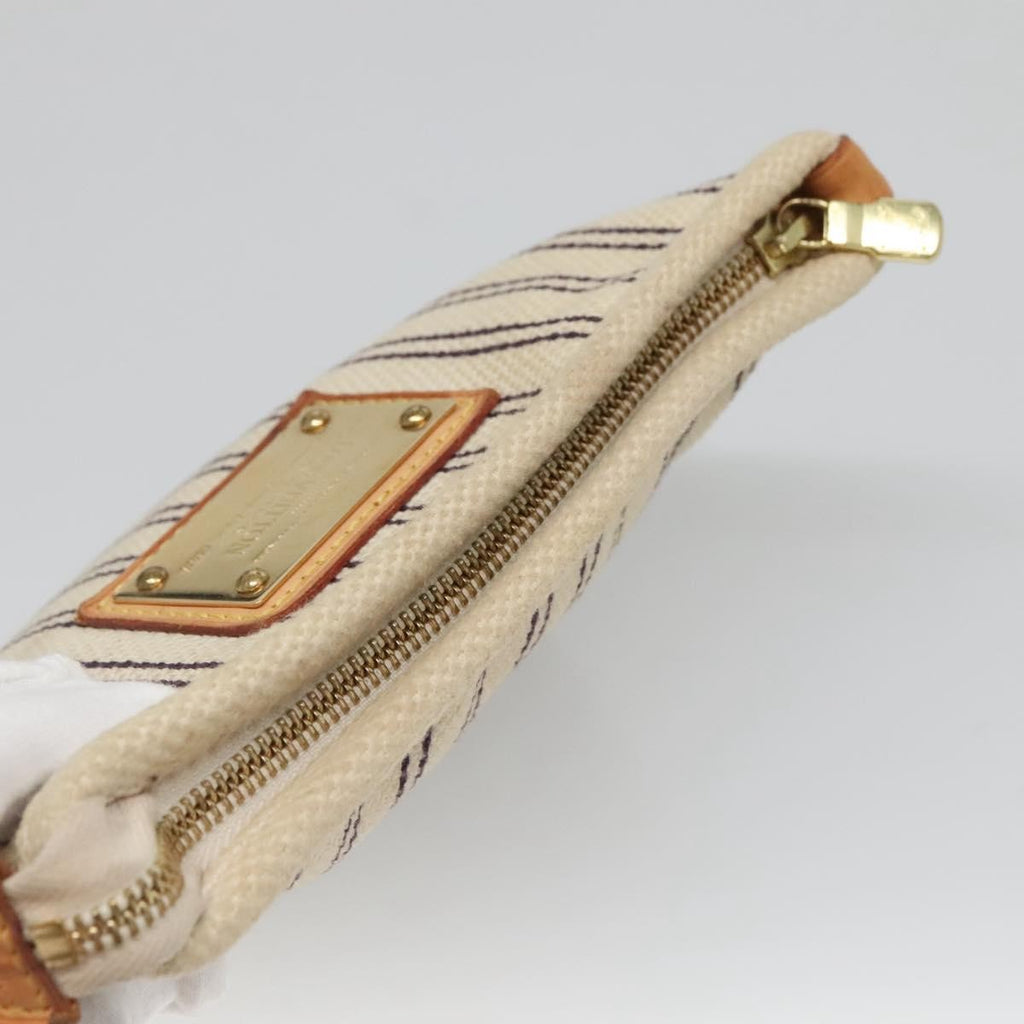 Louis Vuitton Antigua Pouch Canvas White Canvas Bag