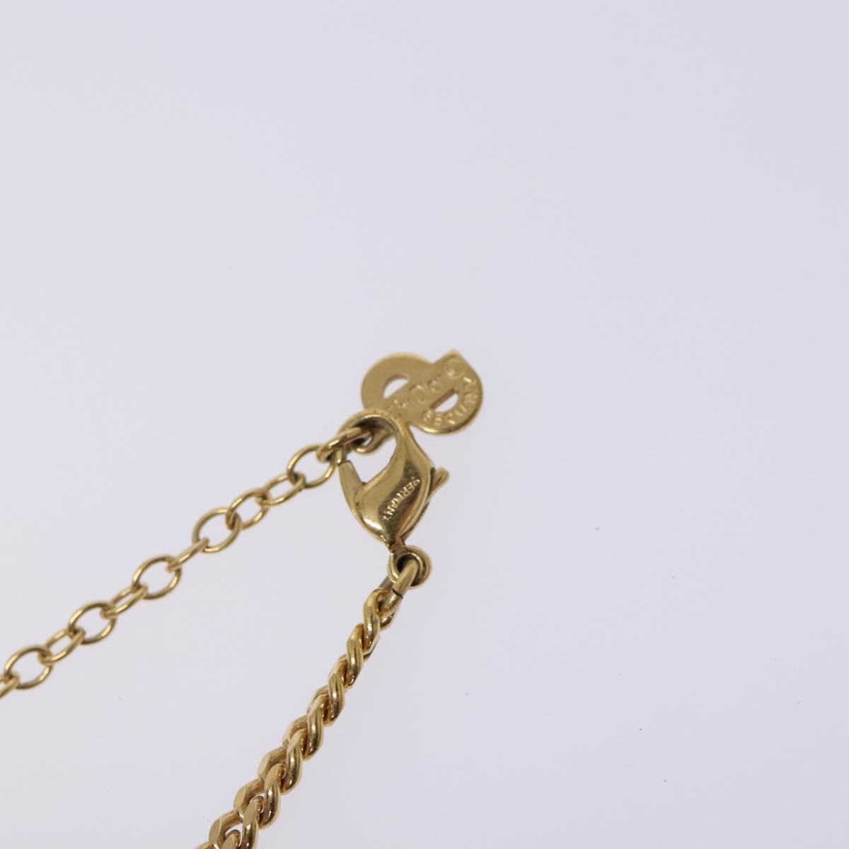 Christian Dior Cd Pendant Necklace Gold-Plated Gold Metal Jewelry (Pre-Owned)