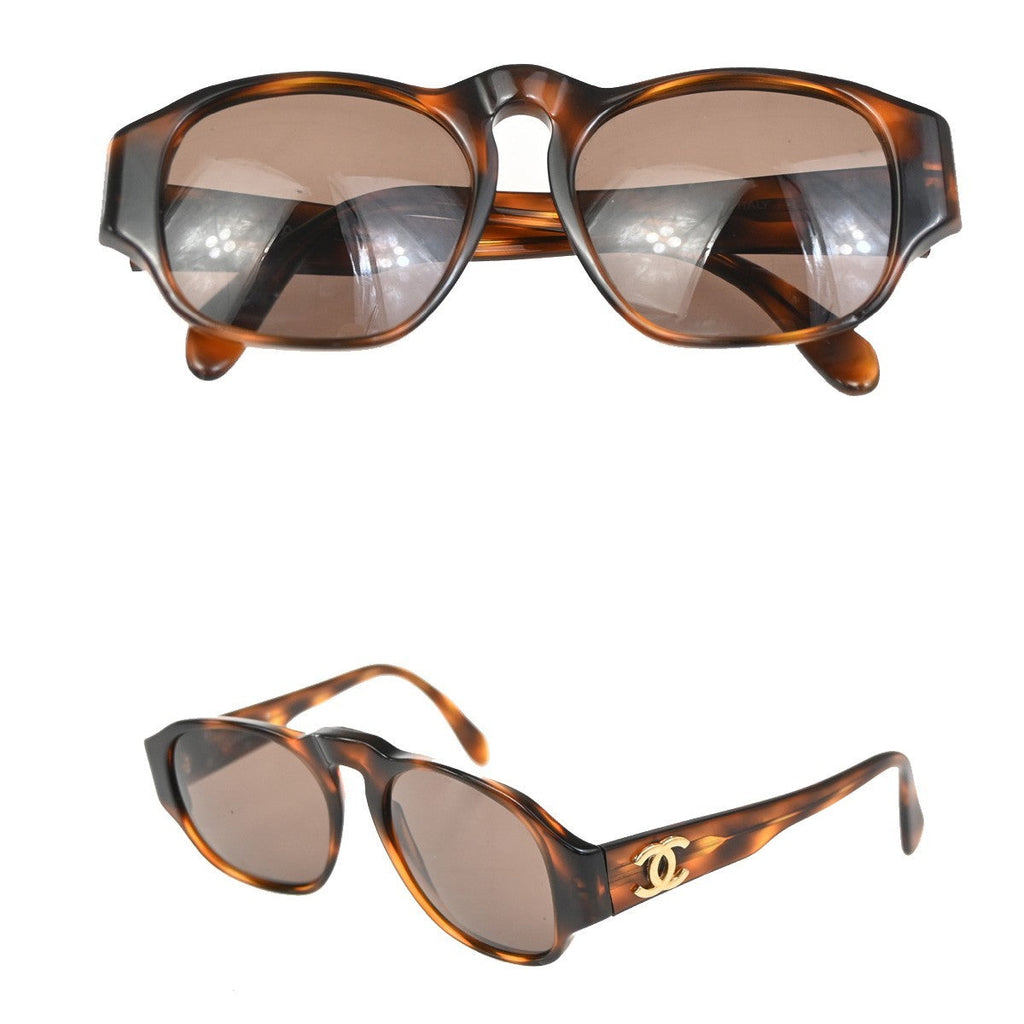 Chanel Logo Cc Sunglasses Plastic Brown Plastic Sunglasse Accessory