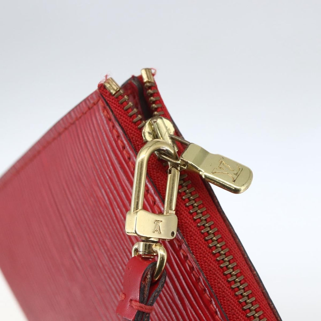 Louis Vuitton Pochette Accessoires Epi Leather Red Leather Clutche & Pouche Bag