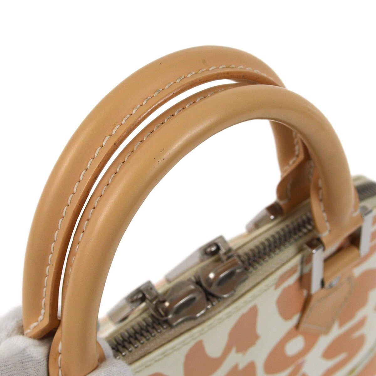 Louis Vuitton Alma Handbag Limited Edition Graffiti Leather Beige Leather Handbag