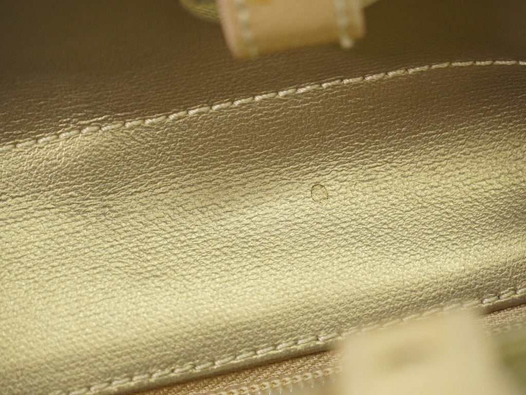 Chanel Biarritz Tote Quilted Coated Canvas Metallic Canvas Tote Bag Bag