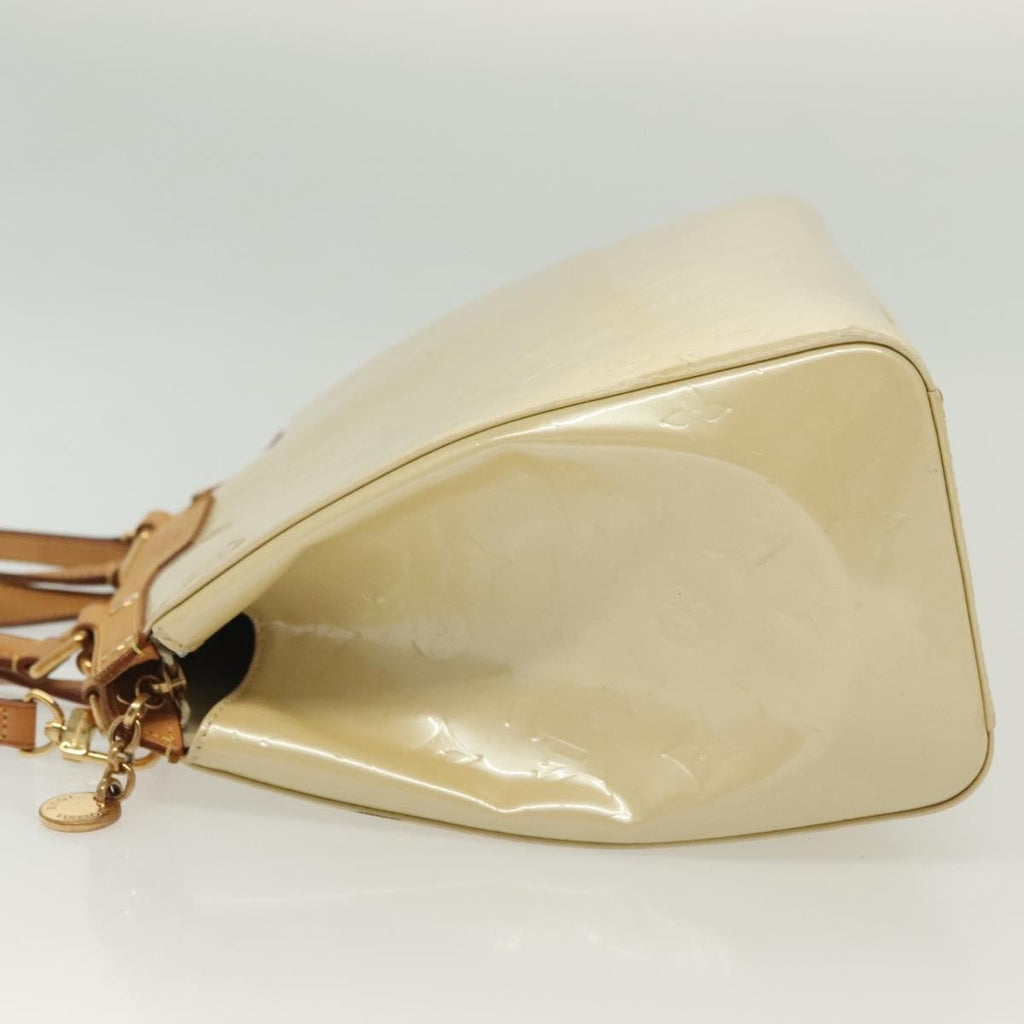 Louis Vuitton Blair Monogram Vernis Beige Patent_Leather Handbag