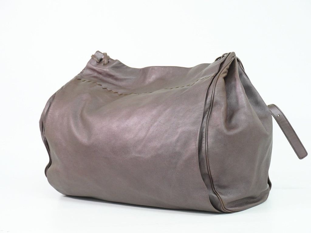 Bottega Veneta Intrecciato Shoulder Bag Leather Brown Leather Shoulder Bag Bag