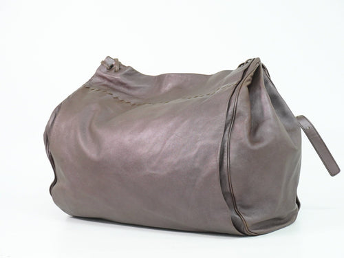Bottega Veneta Intrecciato Shoulder Bag Leather Brown Leather Shoulder Bag Bag