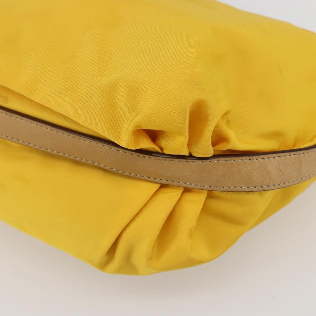 Prada Vintage Shoulder Bag Tessuto Yellow Nylon Shoulder Bag Bag