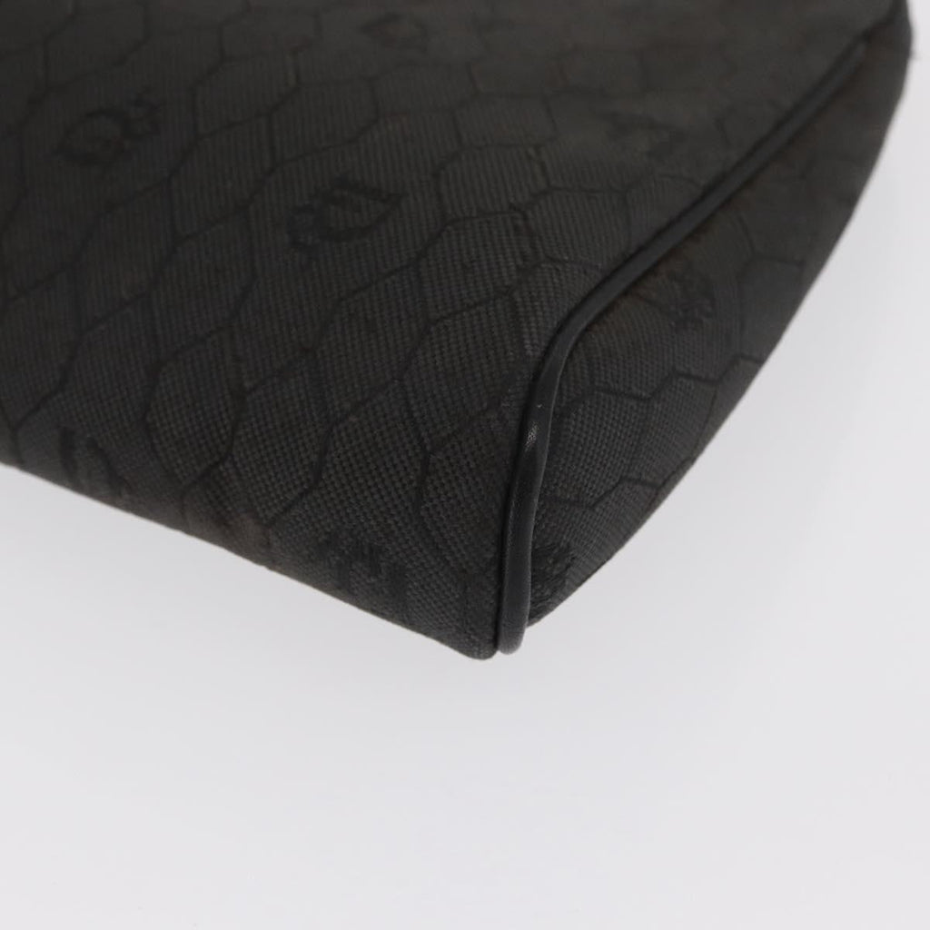 Christian Dior Vintage Honeycomb Clutch Canvas Black Canvas Clutche & Pouche Bag (Pre-Owned)
