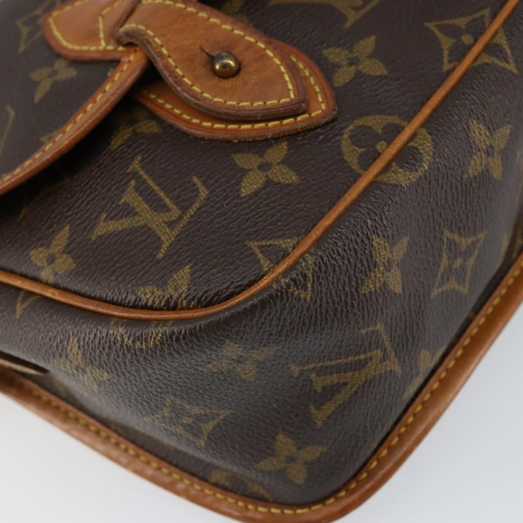 Louis Vuitton Sac Gibeciere Messenger Bag Monogram Canvas Brown Canvas Shoulder Bag