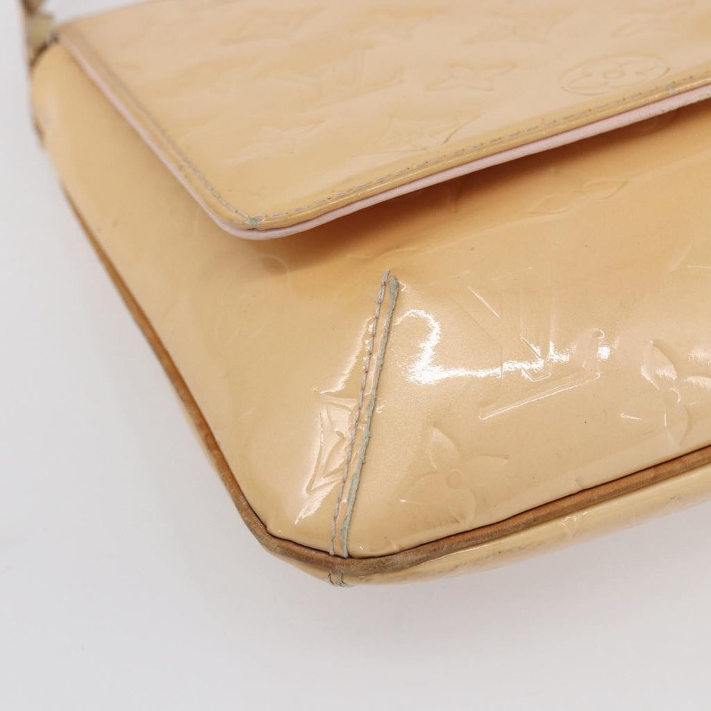 Louis Vuitton Thompson Street Handbag Monogram Vernis Beige Patent_Leather Shoulder Bag