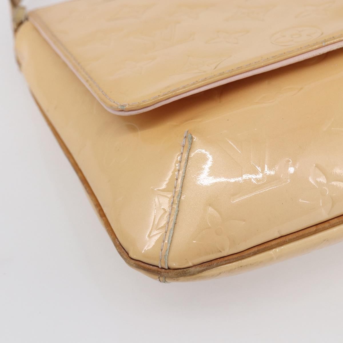 Louis Vuitton Thompson Street Handbag Monogram Vernis Beige Patent_Leather Shoulder Bag