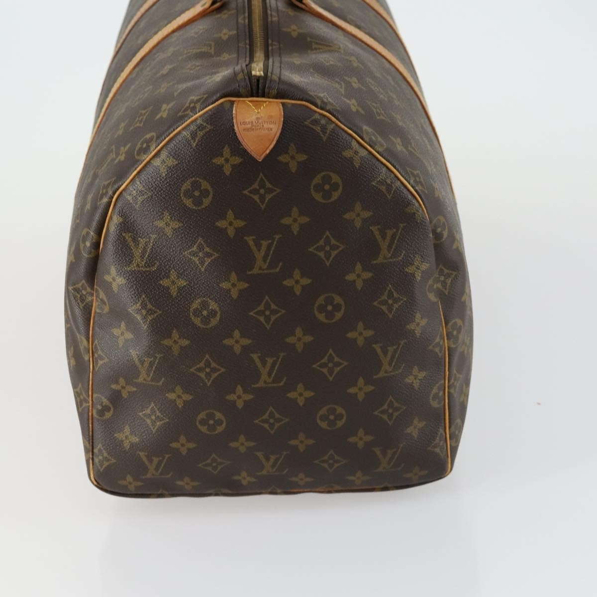 Louis Vuitton Keepall Bag Monogram Canvas Brown Canvas Travel Bag