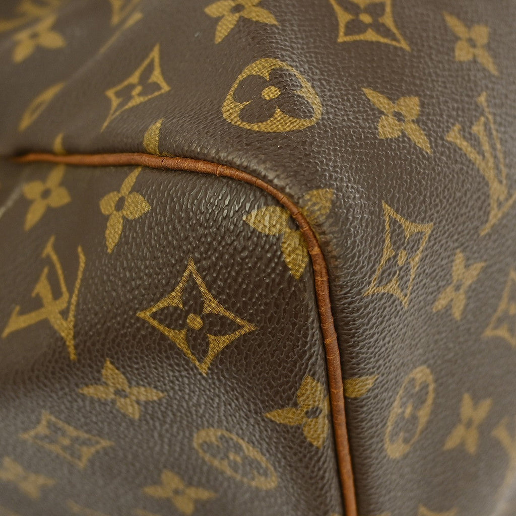 Louis Vuitton Keepall Bag Monogram Canvas Brown Canvas Travel Bag