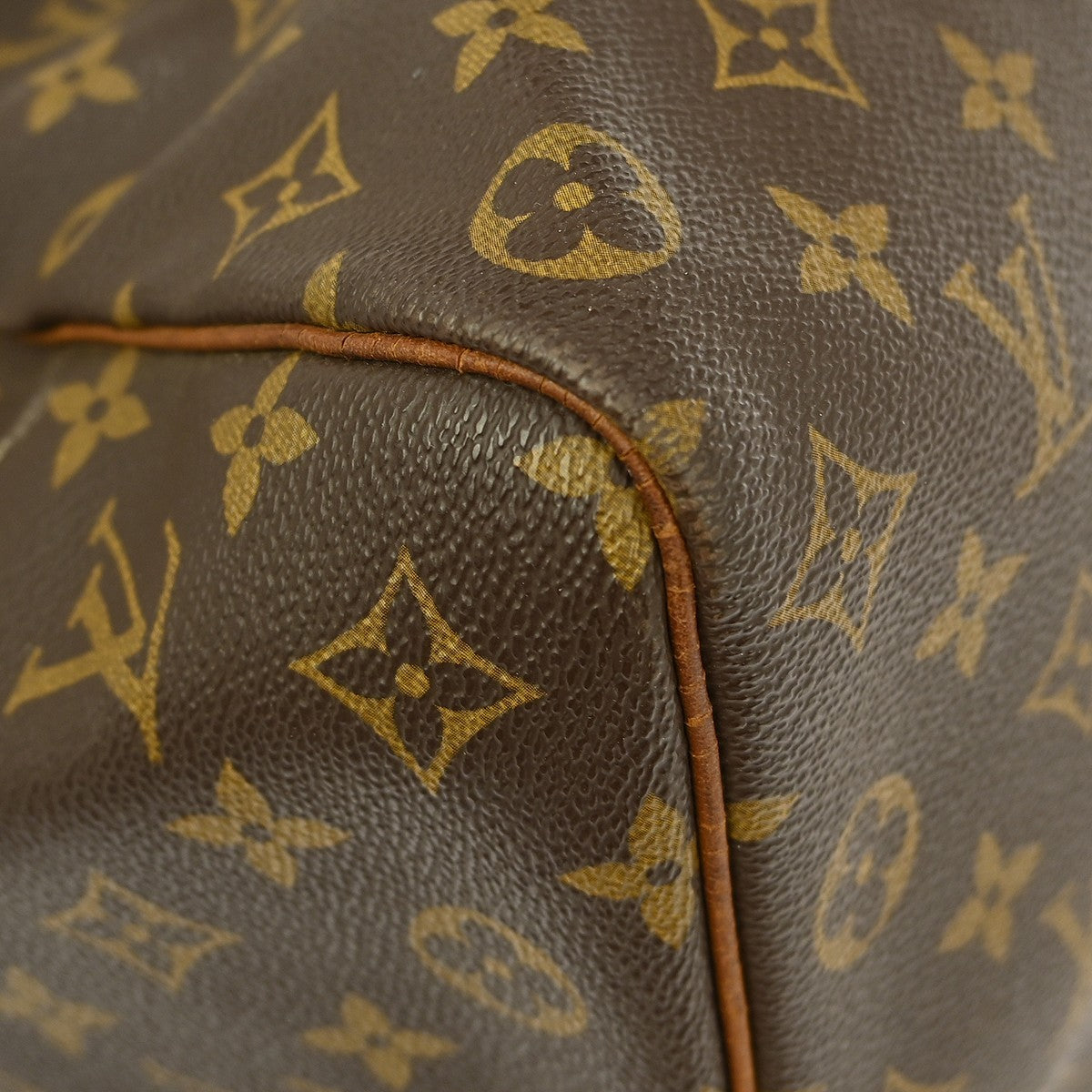 Louis Vuitton Keepall Bag Monogram Canvas Brown Canvas Travel Bag