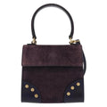 Celine Handbag Suede Purple Suede Handbag