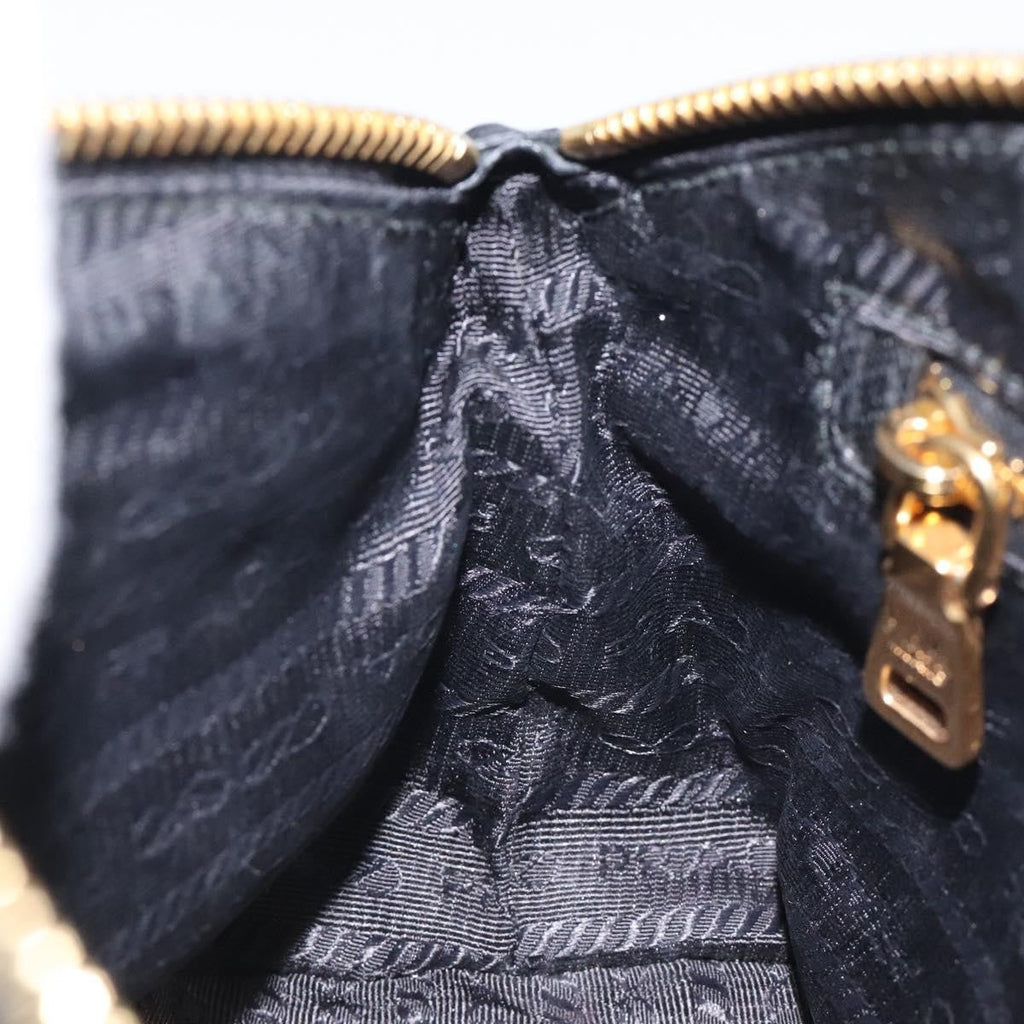 Prada Vintage Pouch Tessuto Gold Nylon Clutche & Pouche Bag