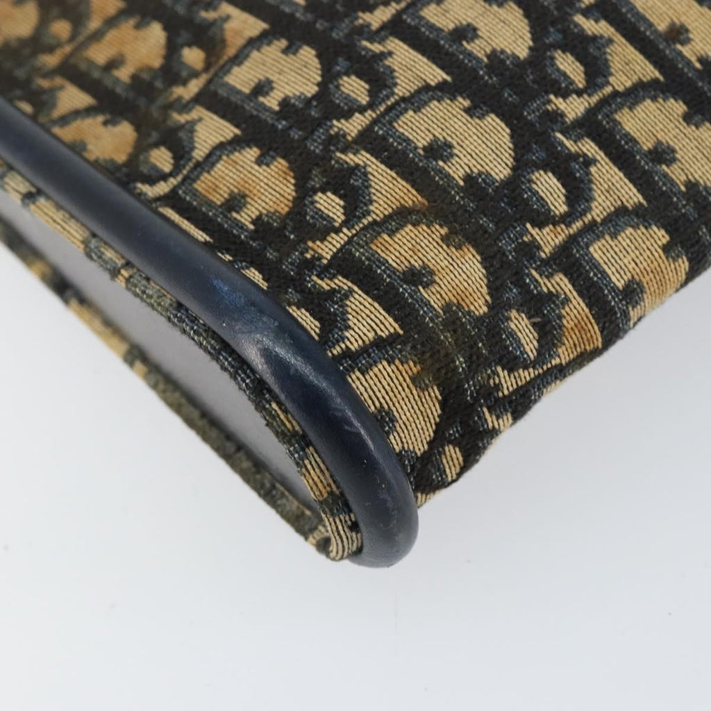 Christian Dior Vintage Trotter Shoulder Bag Canvas Navy Canvas Shoulder Bag Bag (Pre-Owned)