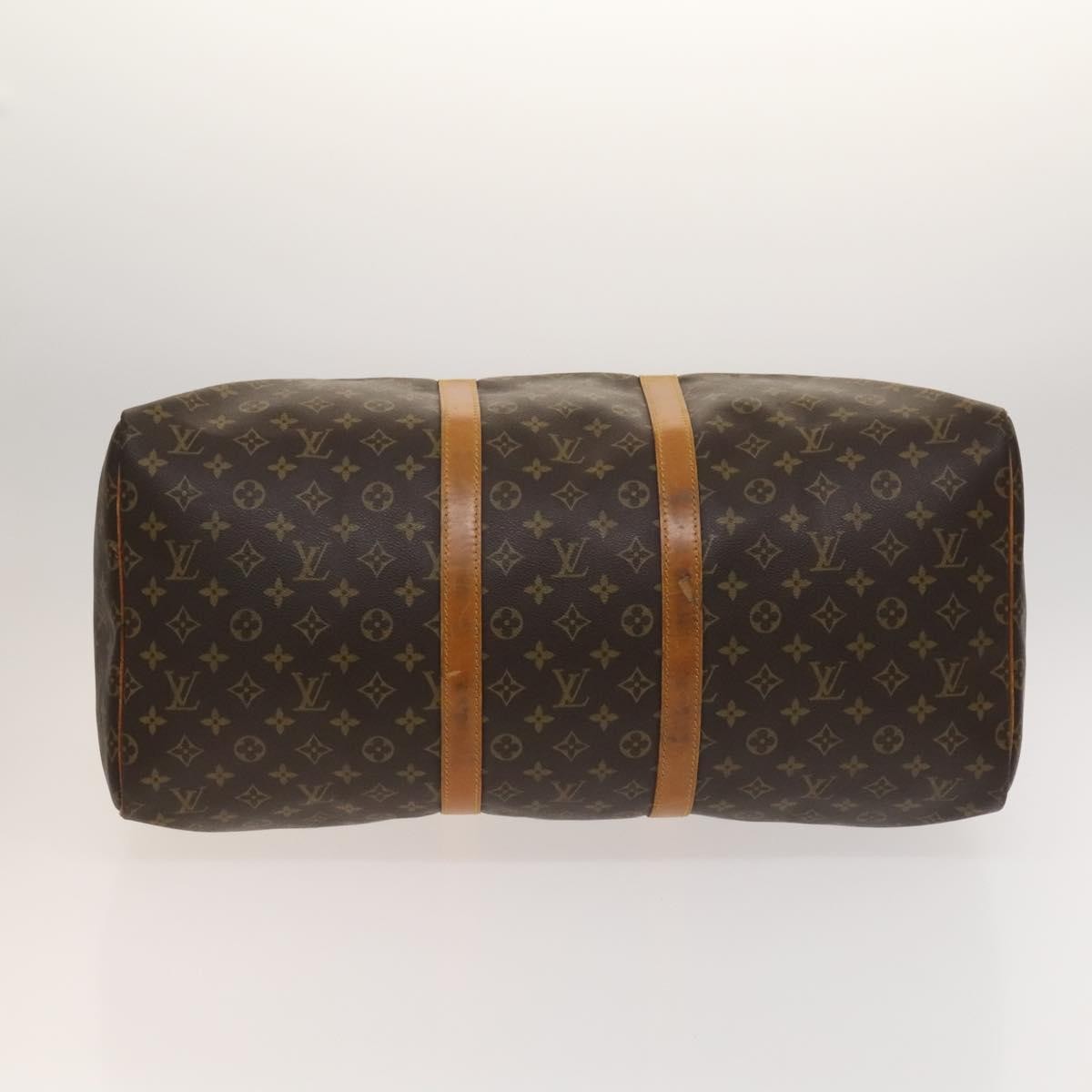 Louis Vuitton Keepall Bag Monogram Canvas Brown Canvas Travel Bag