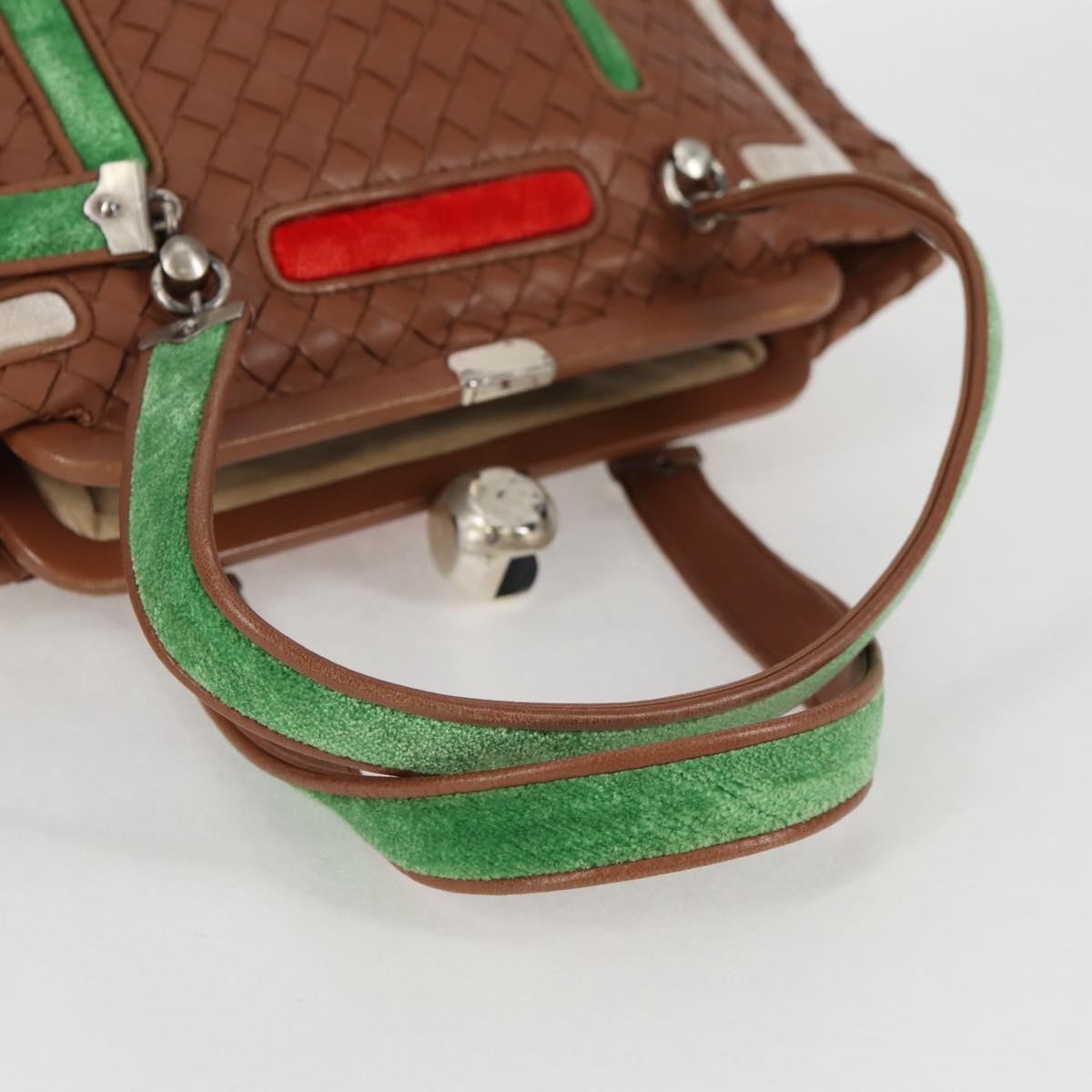 Bottega Veneta Intrecciato Leather Brown Leather Handbag