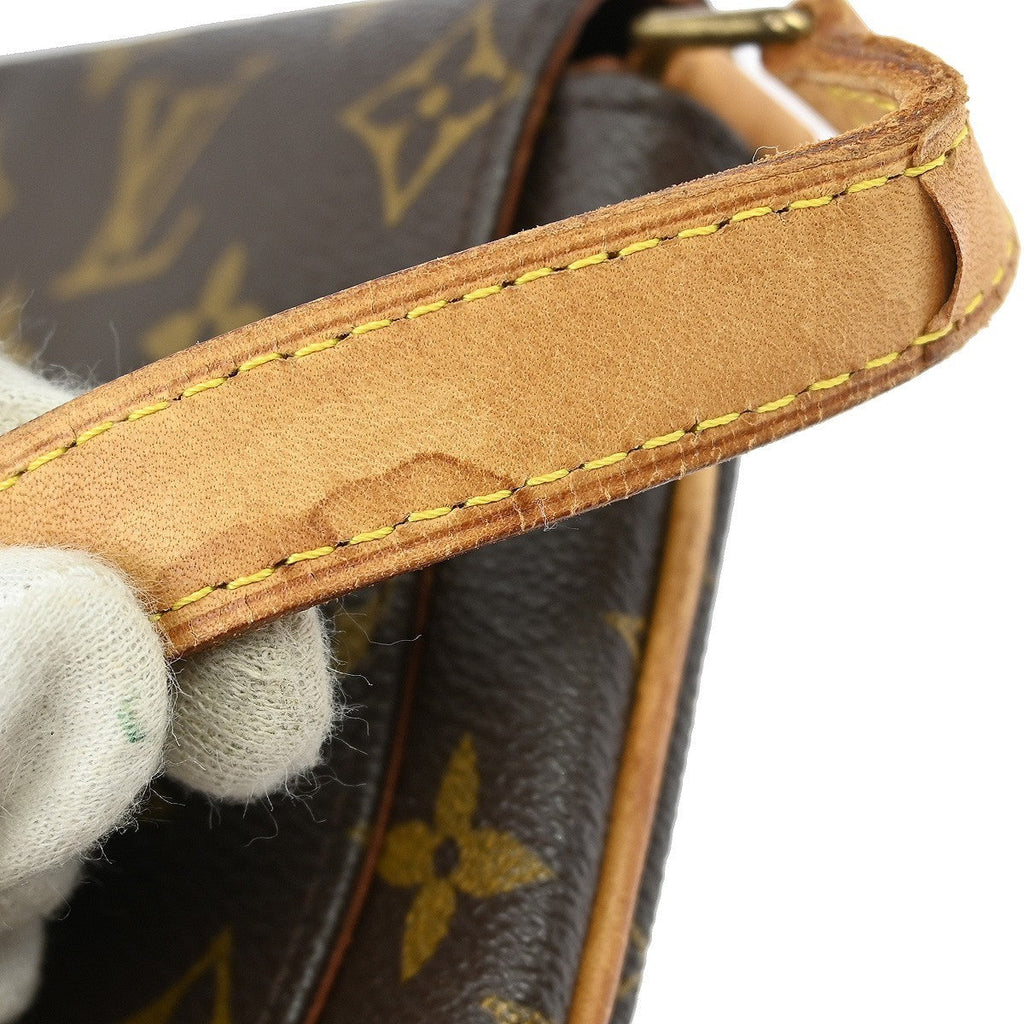 Louis Vuitton Musette Salsa Handbag Monogram Canvas Brown Canvas,Leather Shoulder Bag
