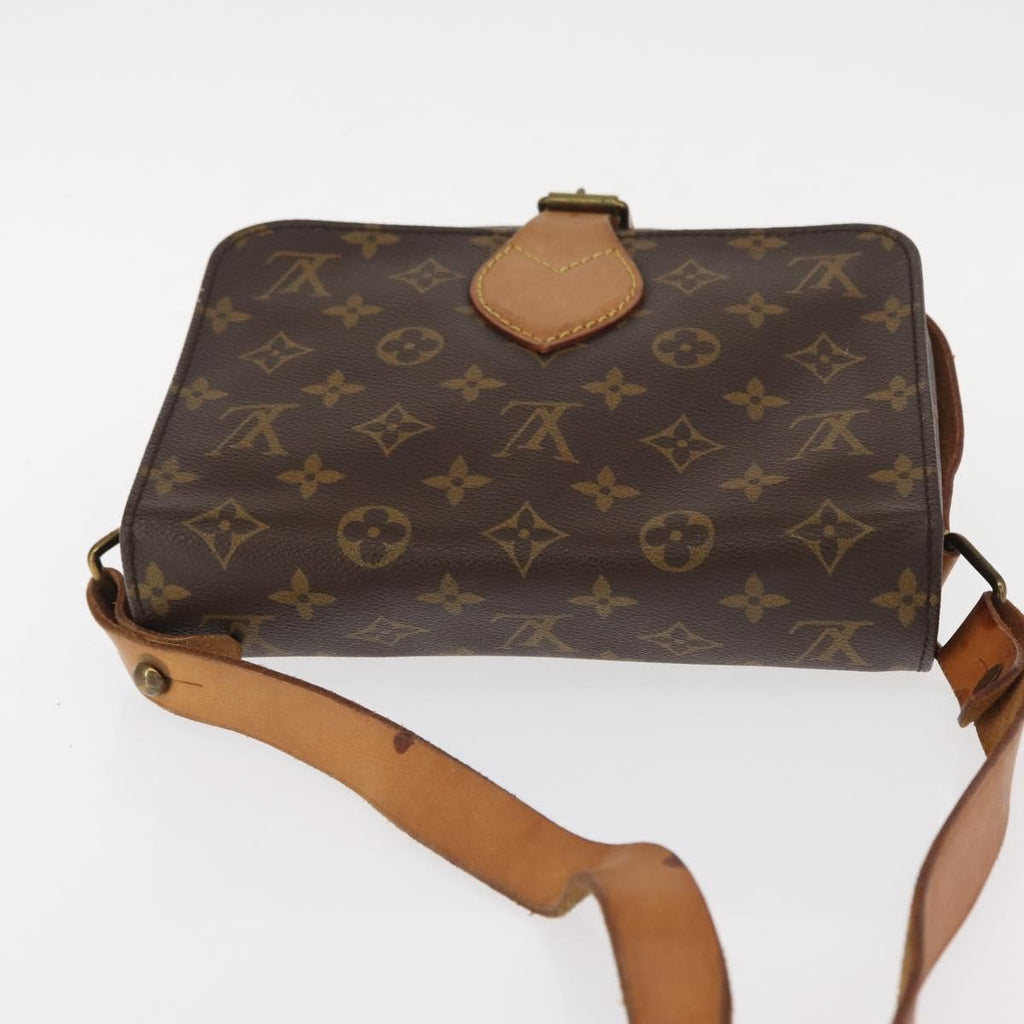 Louis Vuitton Cartouchiere Handbag Monogram Canvas Brown Canvas Shoulder Bag