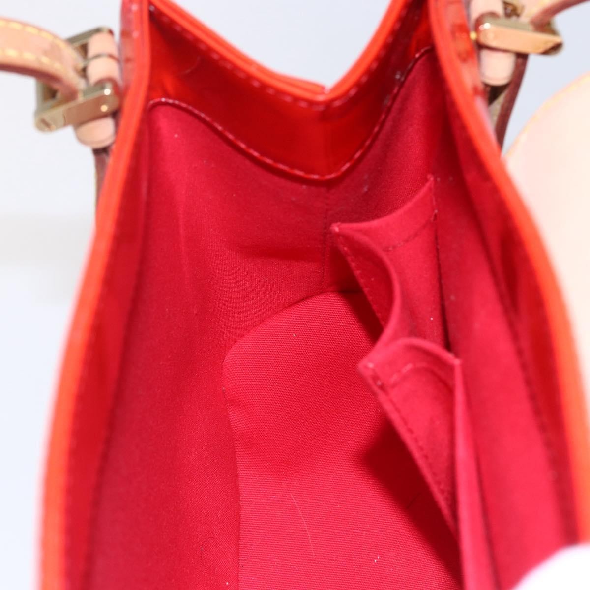 Louis Vuitton Biscayne Bay Handbag Monogram Vernis Red Patent_Leather Bag