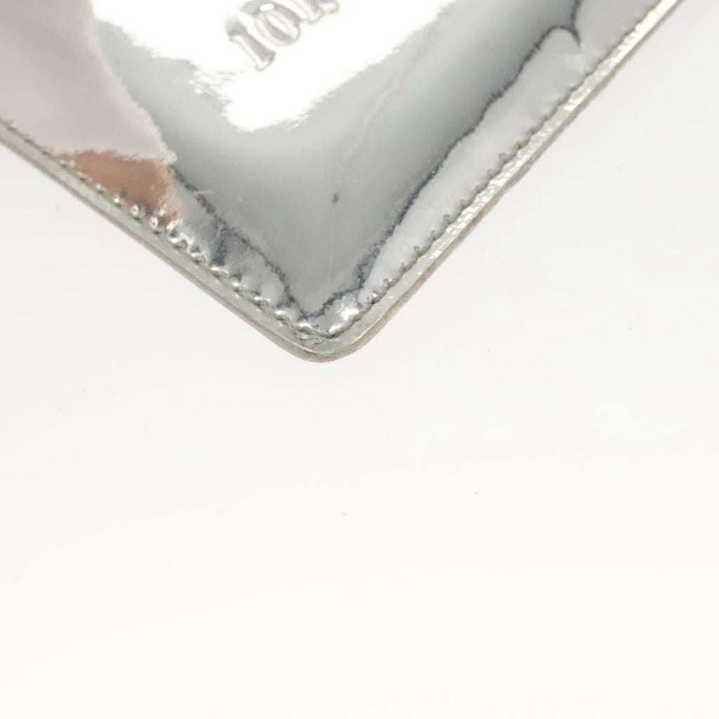 Louis Vuitton Pochette Plate Monogram Mirror Silver Patent_Leather Clutche & Pouche Bag