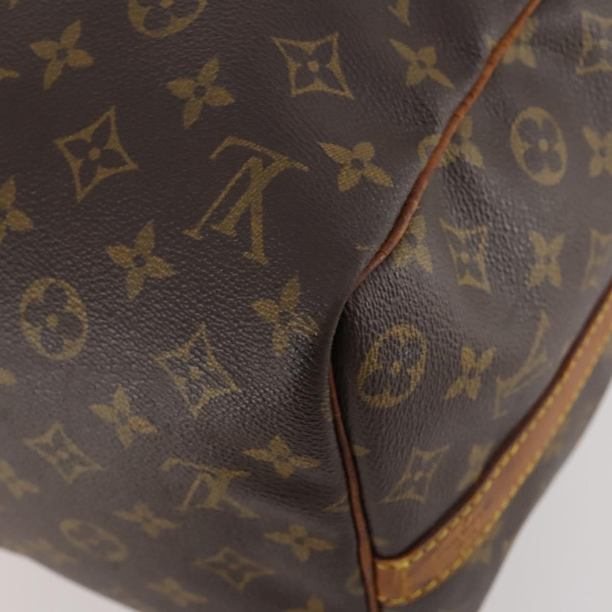 Louis Vuitton Keepall Bandouliere Bag Monogram Canvas Brown Canvas Travel Bag