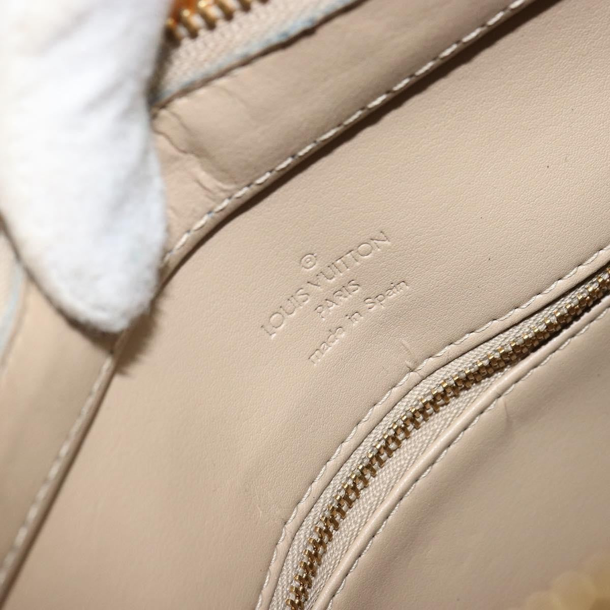 Louis Vuitton Houston Handbag Monogram Vernis Beige Patent_Leather Handbag