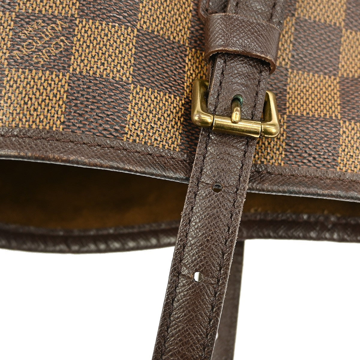 Louis Vuitton Marais Bucket Bag Damier Brown Canvas Shoulder Bag