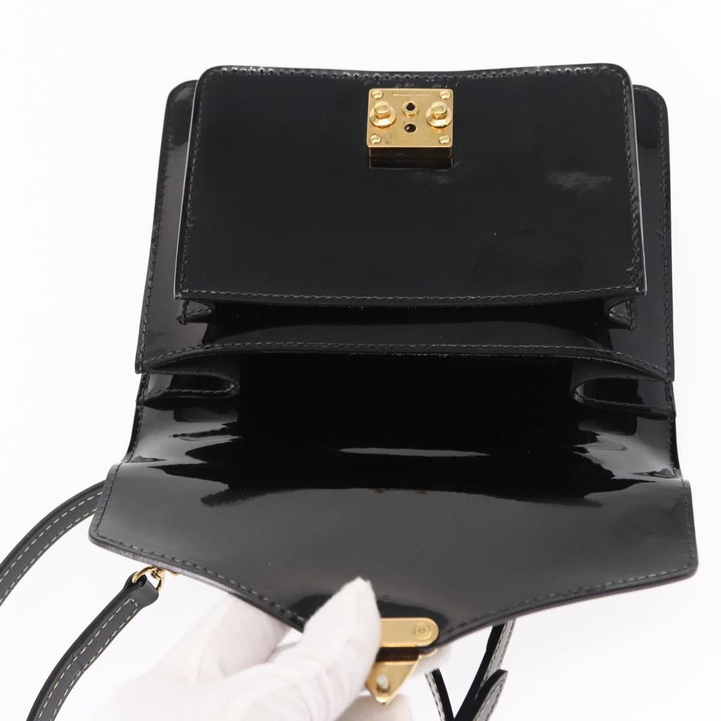 Louis Vuitton Monceau Handbag Vernis Black Patent_Leather Handbag