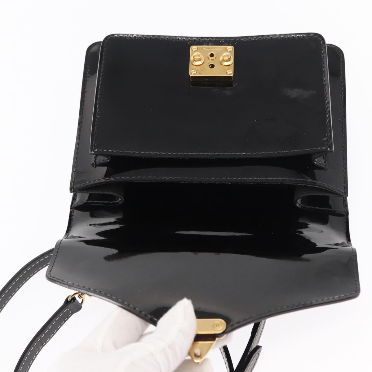 Louis Vuitton Monceau Handbag Vernis Black Patent_Leather Handbag