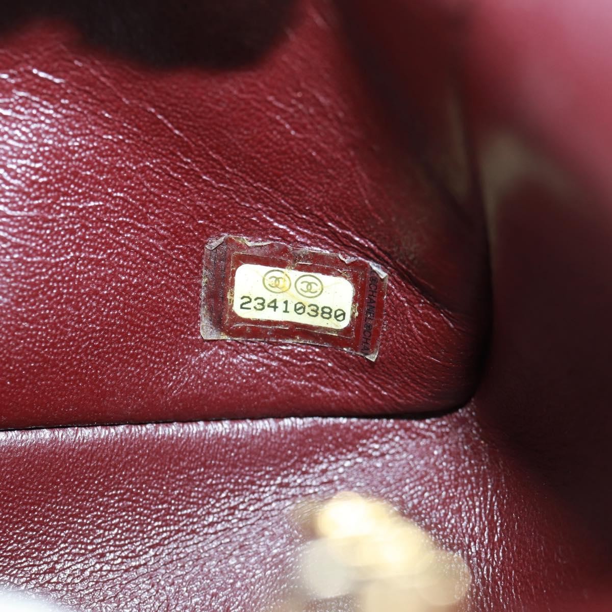 Chanel Two Tone Flap Bag Quilted Lambskin Red Leather Shoulder Bag Bag