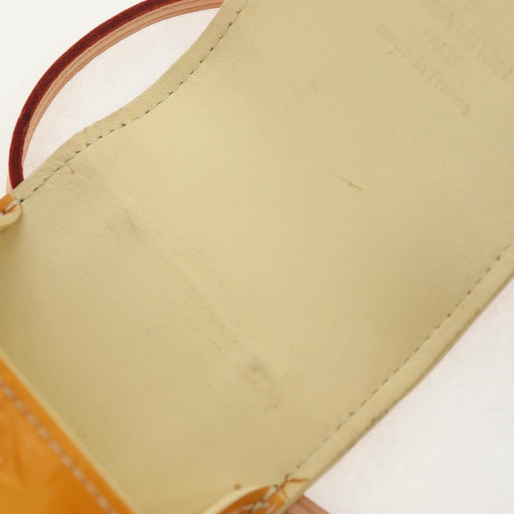 Louis Vuitton Walker Cigarette Case Holder Monogram Vernis Yellow Patent_Leather Clutche & Pouche Bag