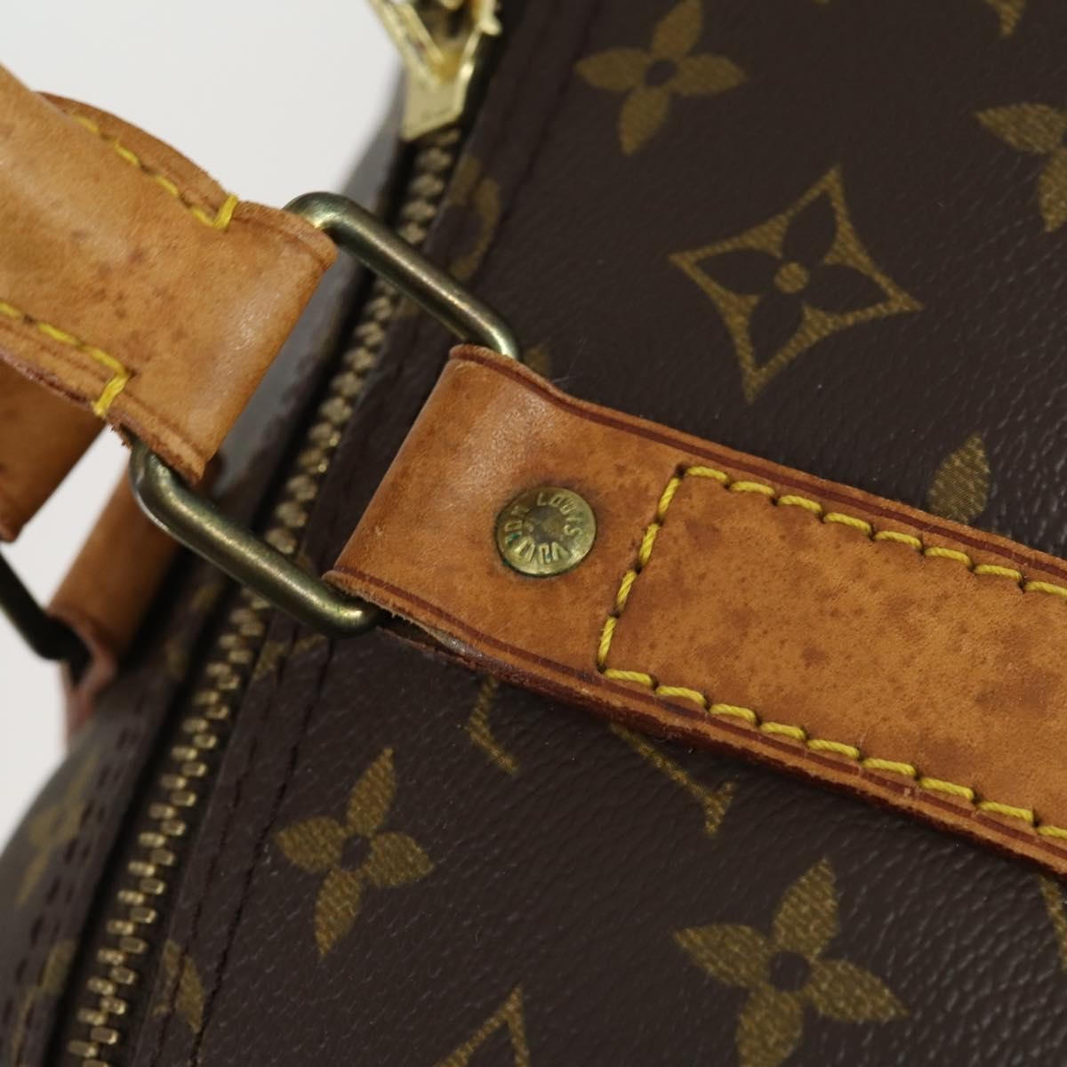 Louis Vuitton Keepall Bag Monogram Canvas Brown Canvas Travel Bag