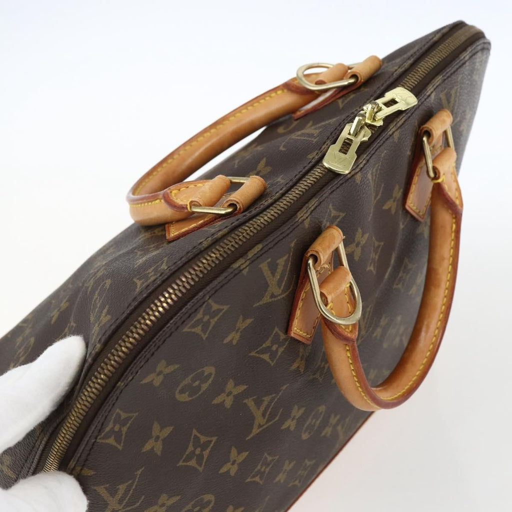 Louis Vuitton Alma Handbag Monogram Canvas Brown Canvas Handbag