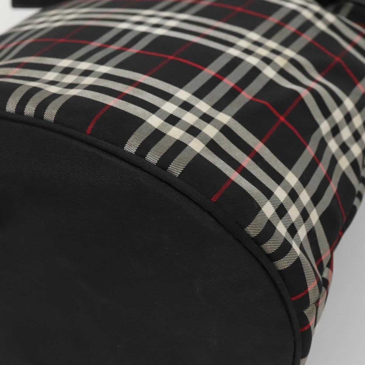 Burberry Nova Check Blue Label Nylon Black Nylon Tote Bag