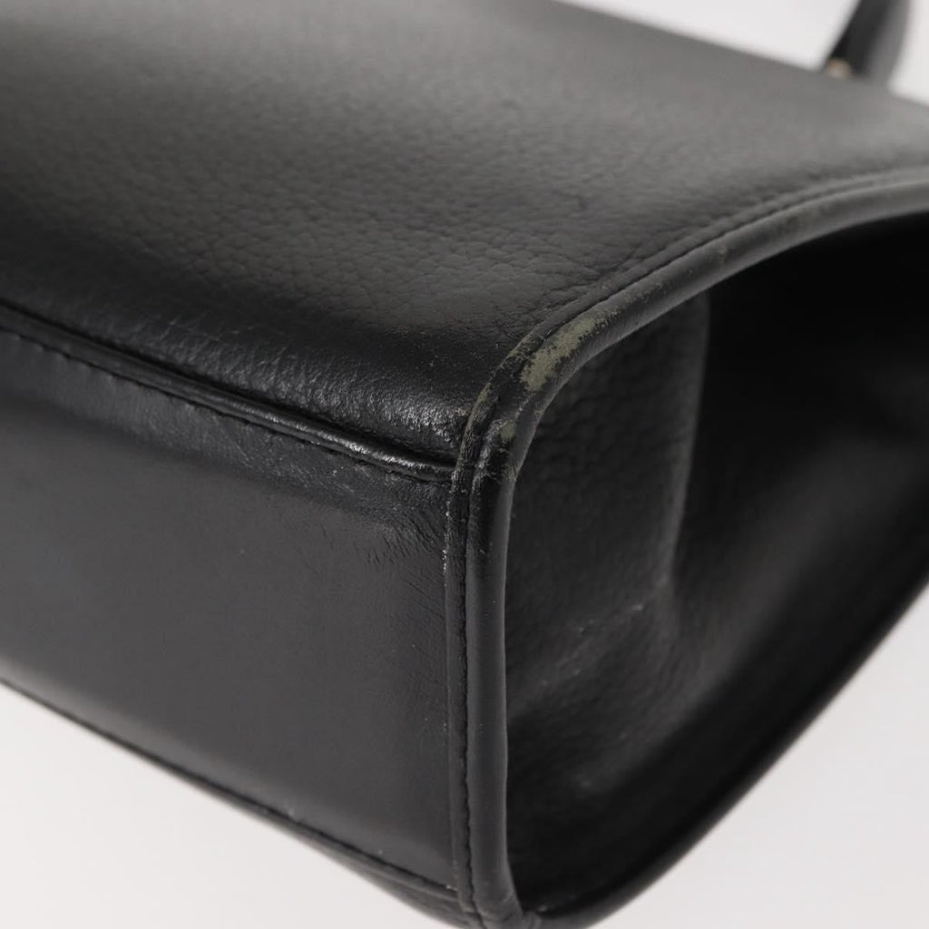 Burberry Vintage Handbag Leather Black Leather Handbag