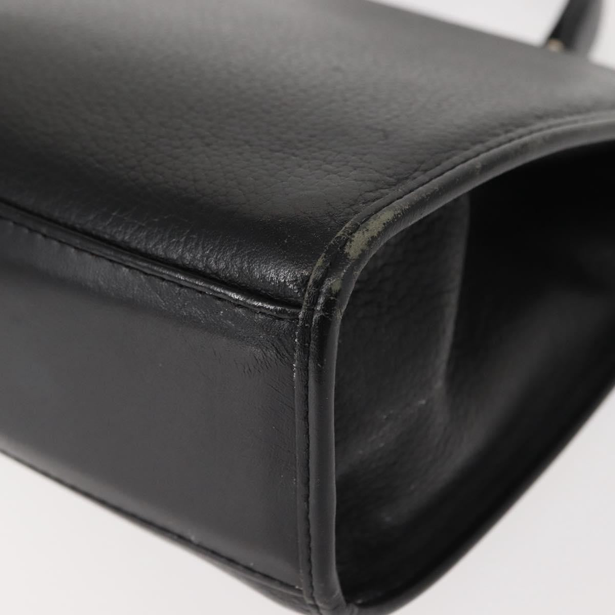 Burberry Vintage Handbag Leather Black Leather Handbag