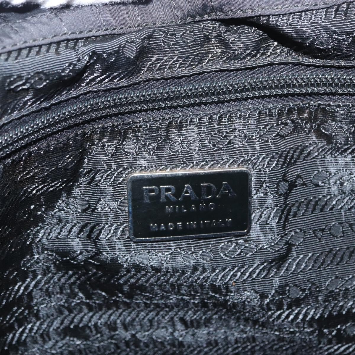 Prada Vintage Handbag Tessuto Black Nylon Handbag