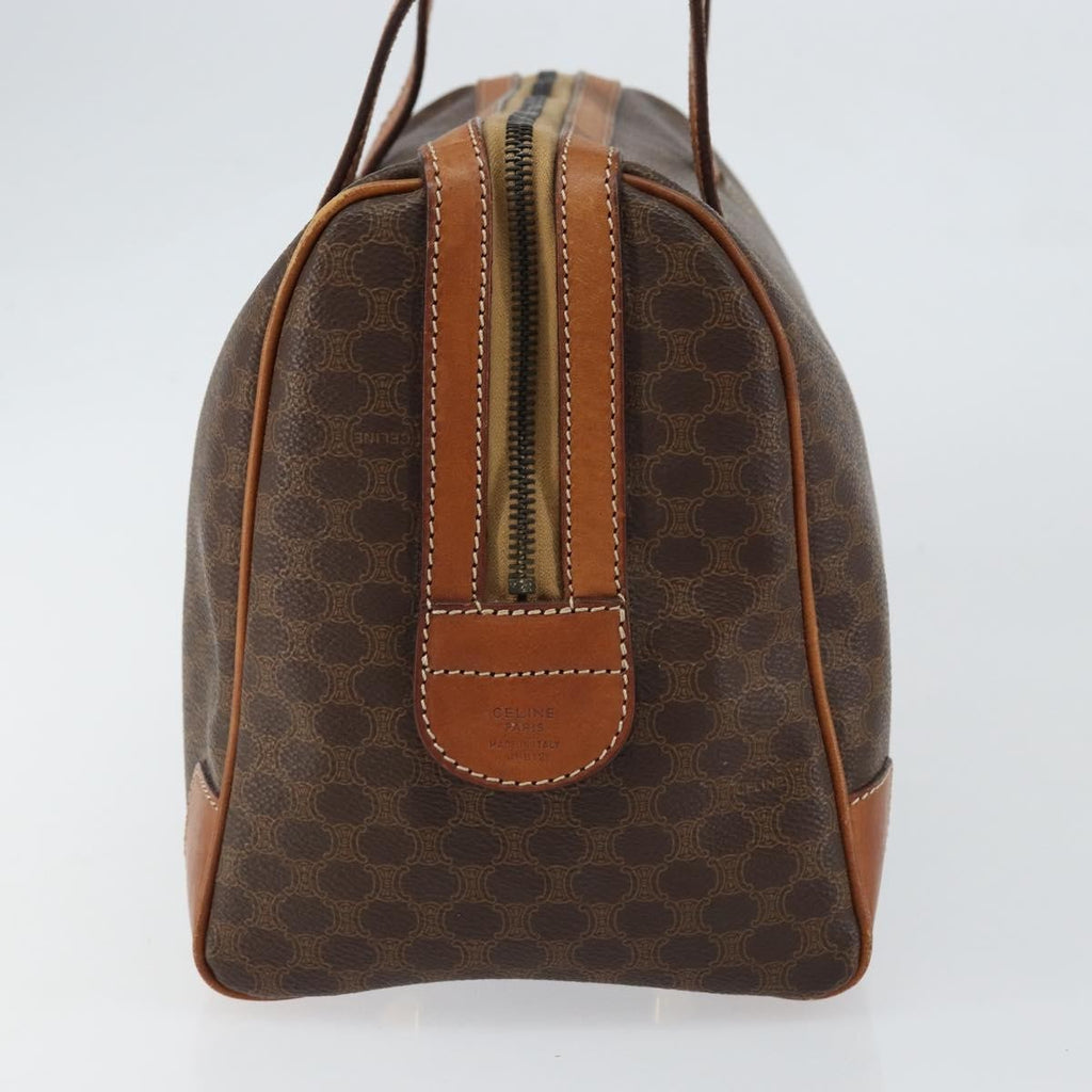 Celine Macadam Handbag Macadam With Leather Brown Canvas Shoulder Bag Bag