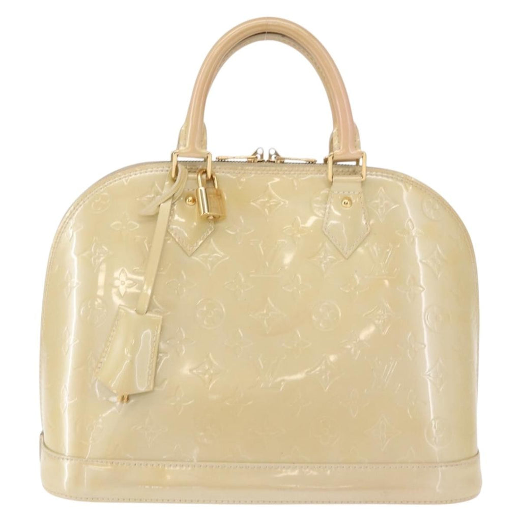 Louis Vuitton Alma Handbag Monogram Vernis Pink Patent_Leather Handbag