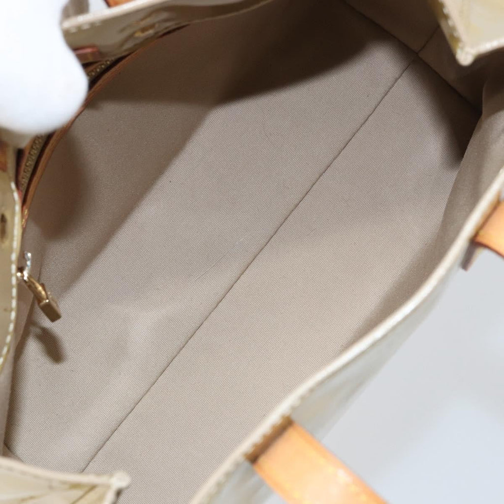 Louis Vuitton Reade Handbag Monogram Vernis Beige Patent_Leather Handbag