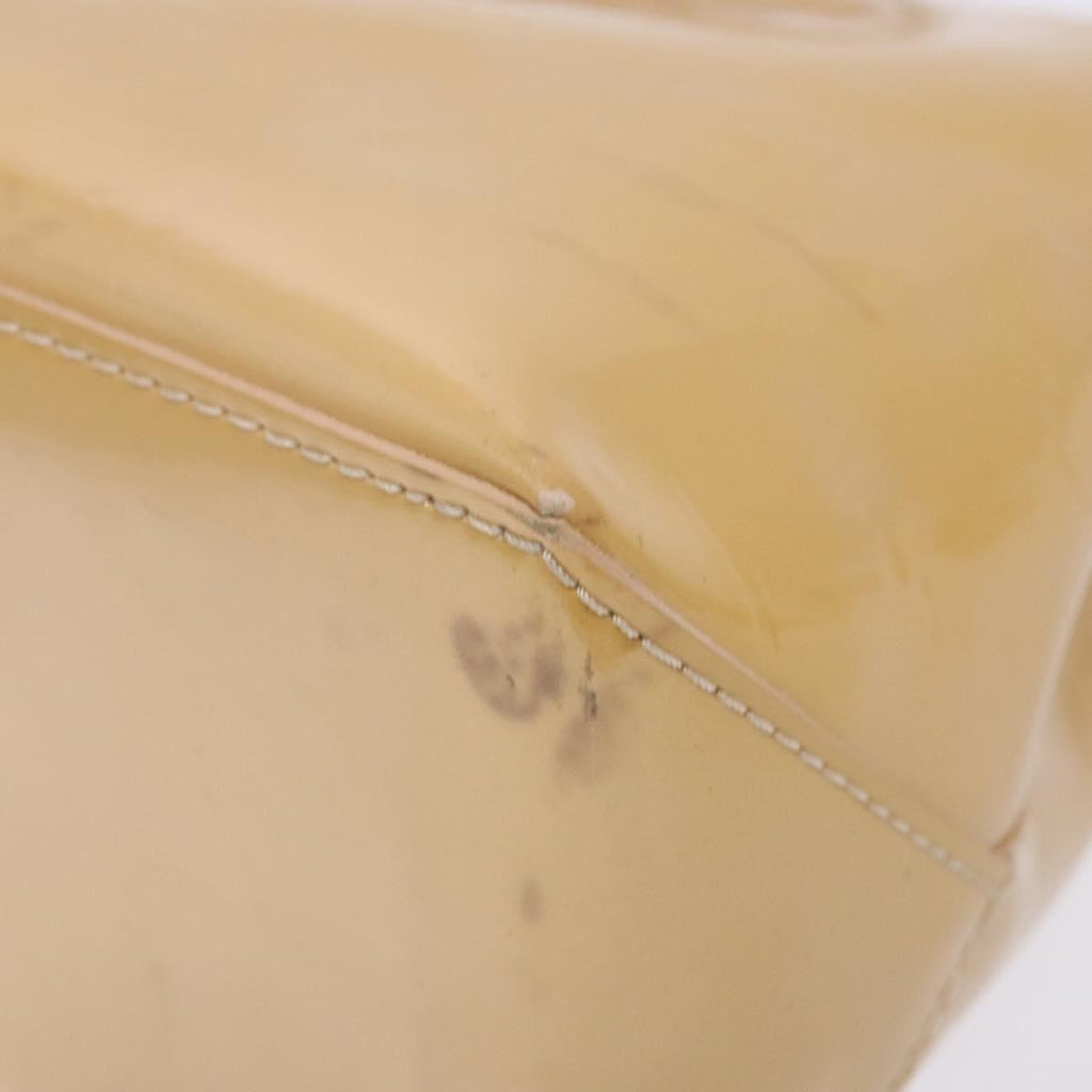 Louis Vuitton Wilshire Handbag Monogram Vernis Beige Patent_Leather Bag