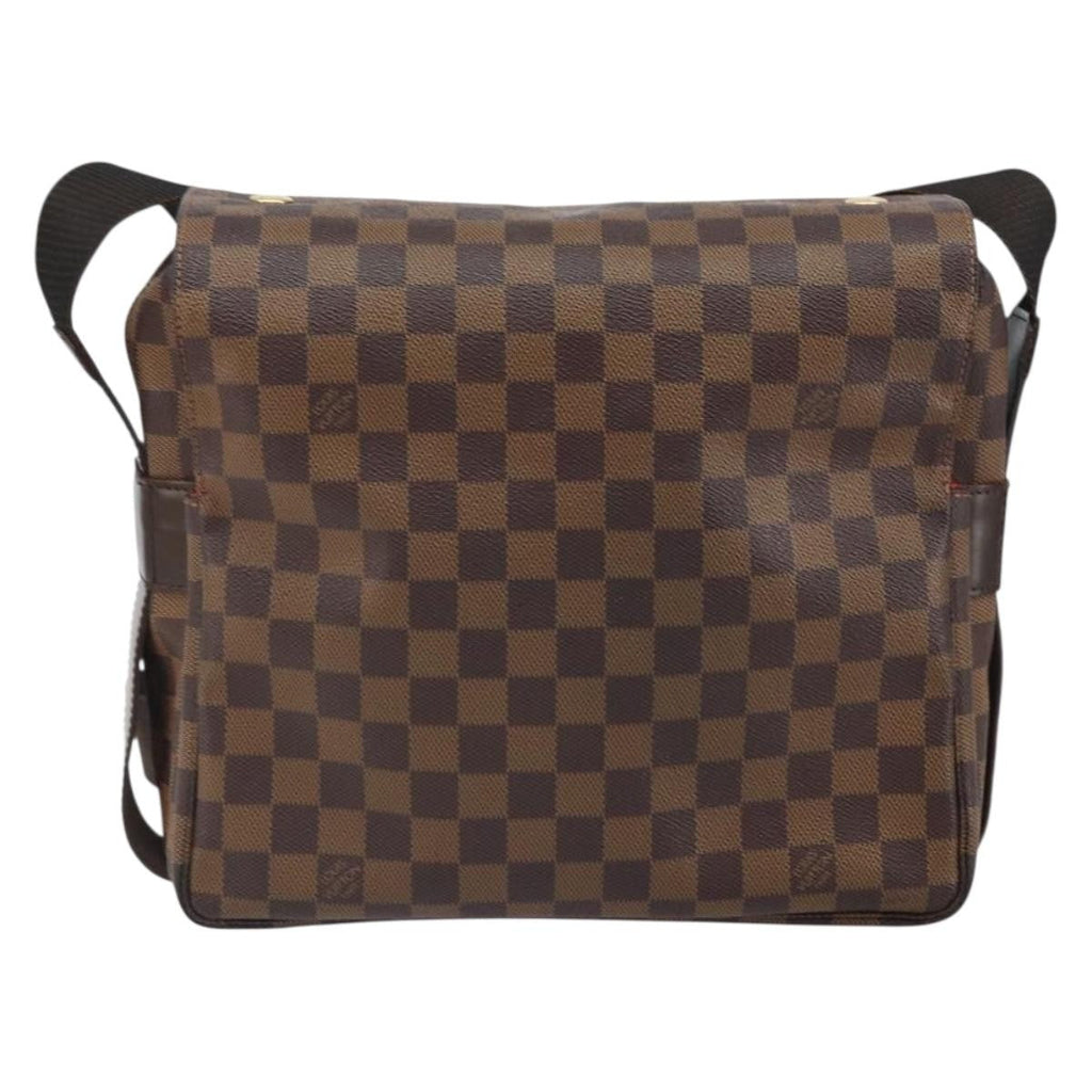 Louis Vuitton Naviglio Handbag Damier Brown Canvas Shoulder Bag