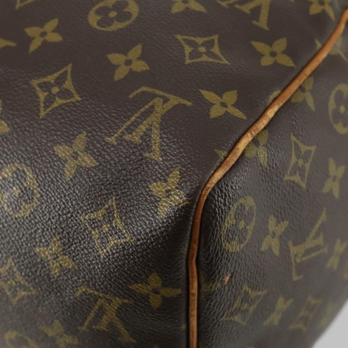 Louis Vuitton Keepall Bag Monogram Canvas Brown Canvas Travel Bag