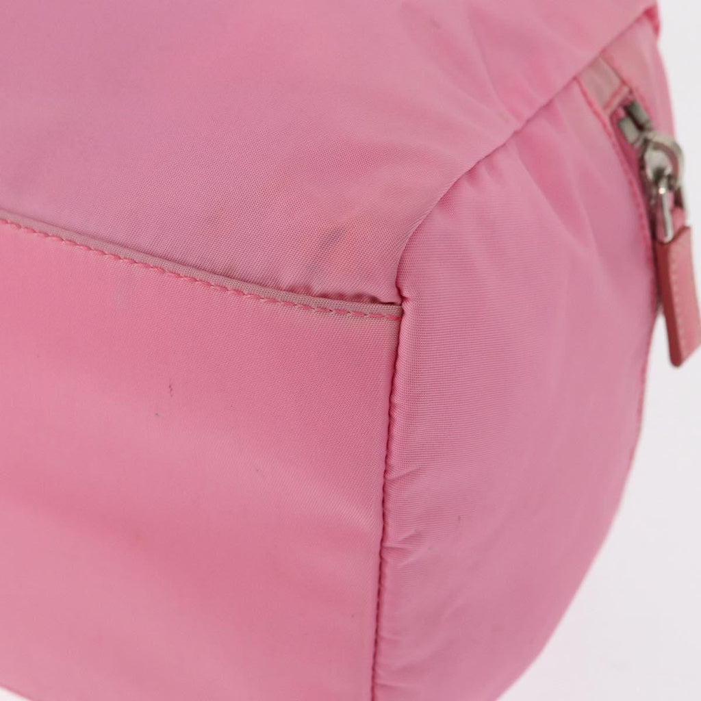 Prada Side Pocket Convertible Duffle Bag Tessuto Pink Nylon Handbag