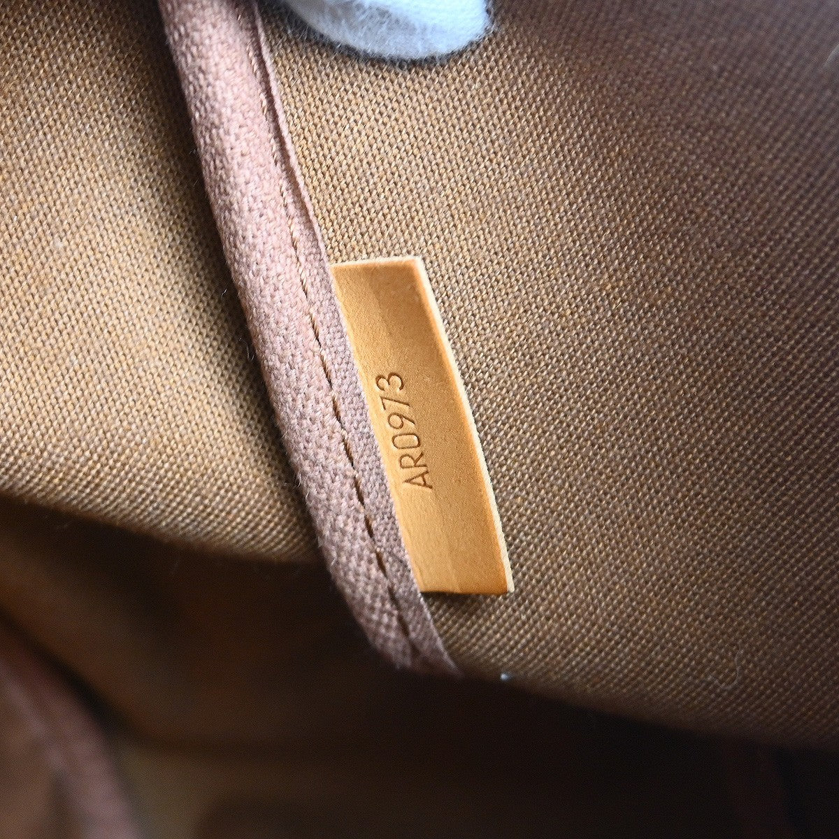 Louis Vuitton Saumur Handbag Monogram Canvas Brown Canvas Shoulder Bag