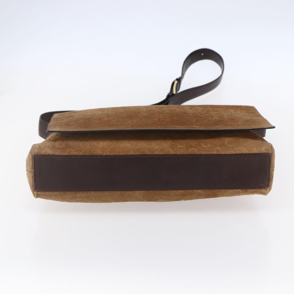Celine C Macadam Shoulder Bag Suede Beige Suede Shoulder Bag Bag