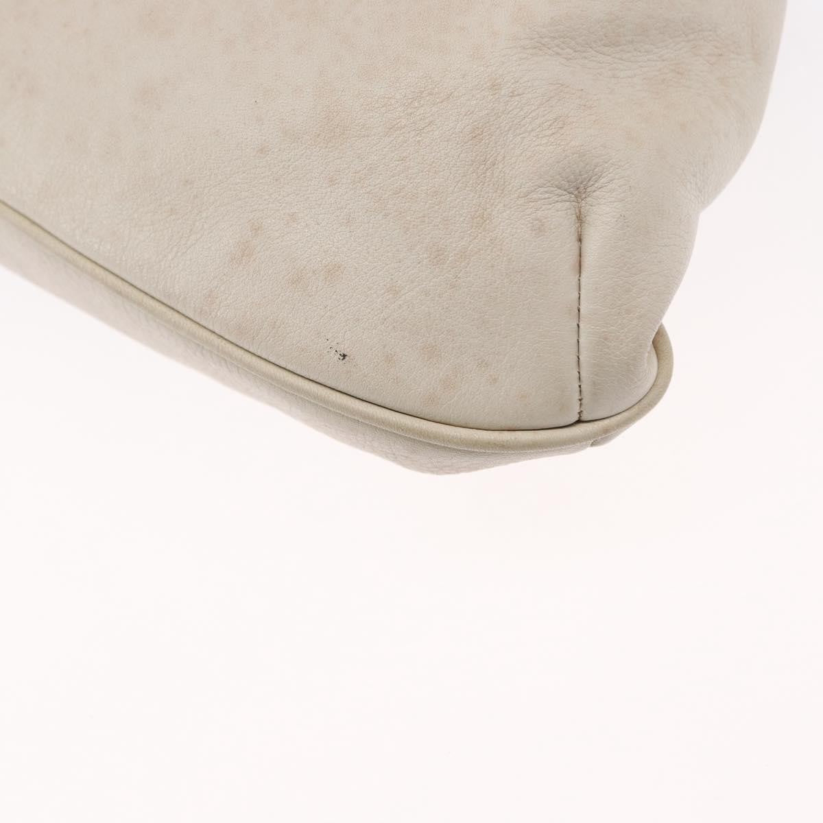 Celine Vintage Shoulder Bag Leather White Leather Shoulder Bag Bag