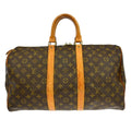 Louis Vuitton Keepall Bag Monogram Canvas Brown Canvas Travel Bag